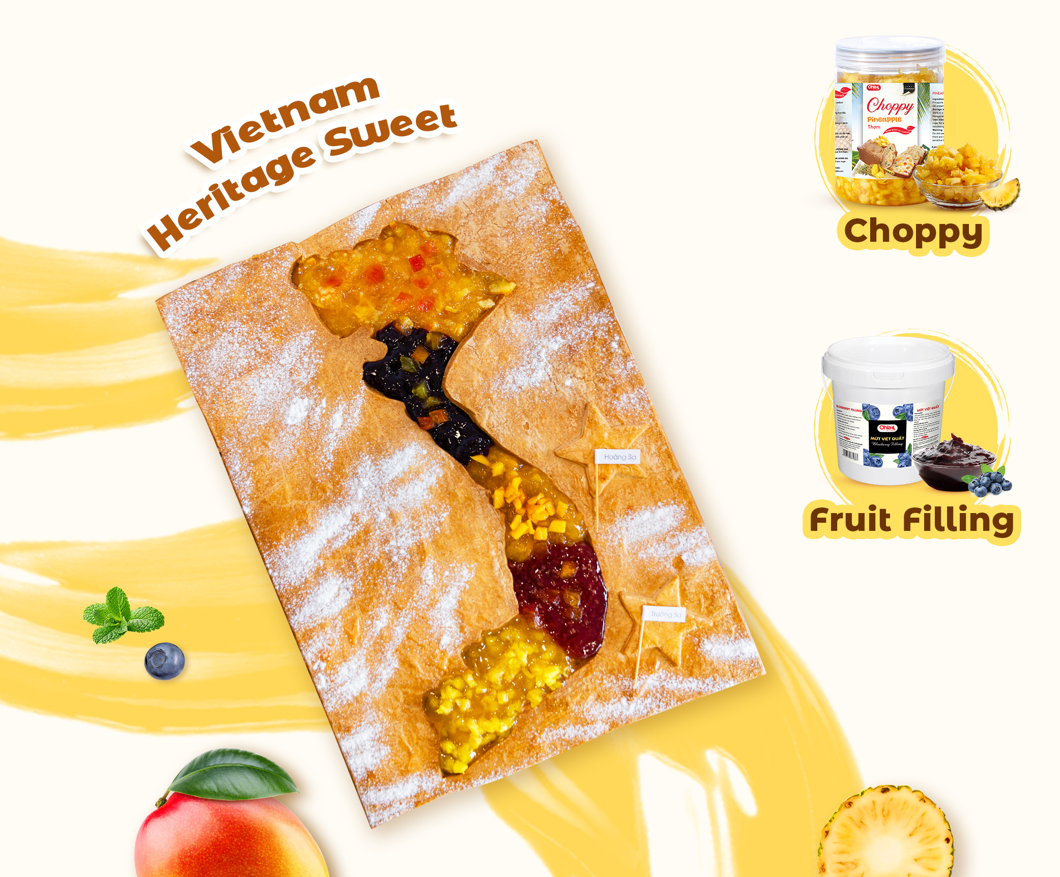 Bánh Biscuit Bản đồ Việt Nam